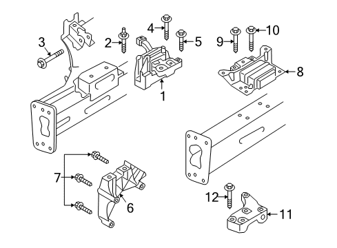 2017 Audi TT Quattro Engine & Trans Mounting