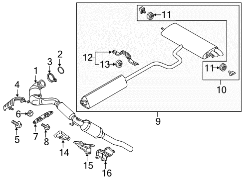 2016 Audi A3 Sportback e-tron Exhaust Components