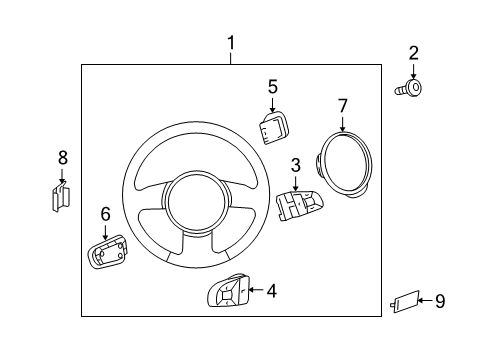 2010 Audi Q5 Steering Column & Wheel, Steering Gear & Linkage