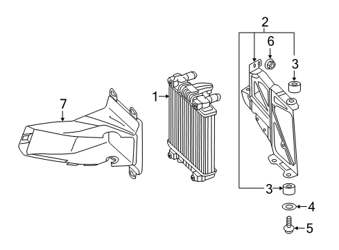 2017 Audi S7 Radiator & Components, Water Pump Diagram 1