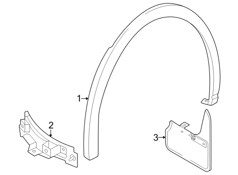 2022 Audi Q4 e-tron Sportback Exterior Trim - Quarter Panel