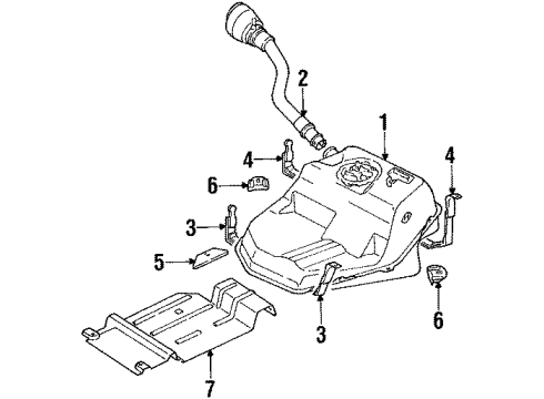 1991 Audi 100 Quattro Fuel System Components