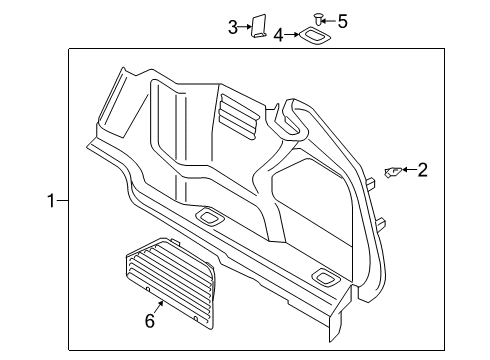 2023 Audi S8 Interior Trim - Rear Body Diagram 3