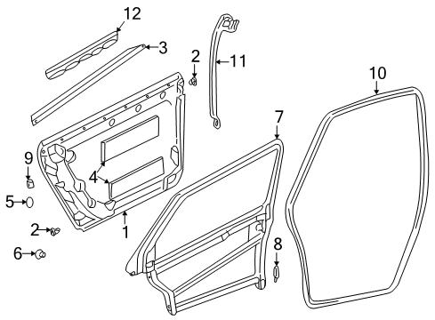 1998 Audi A6 Quattro Rear Door