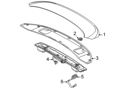 2022 Audi e-tron GT Rear Spoiler