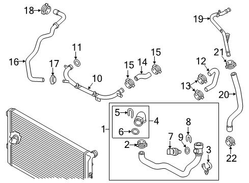 2014 Audi TTS Quattro Hoses, Lines & Pipes Diagram 2