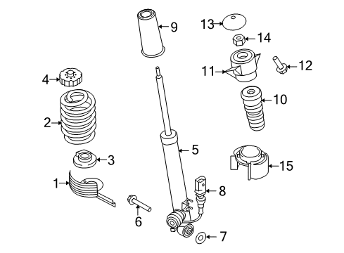 2011 Audi A5 Shocks & Components - Rear