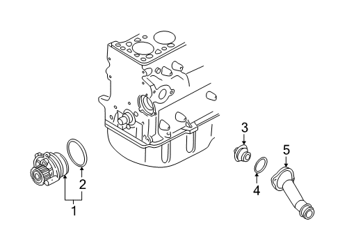 2006 Audi TT Water Pump