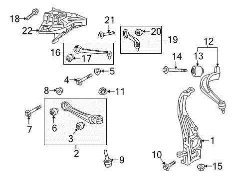 2023 Audi SQ7 Front Suspension Components, Lower Control Arm, Upper Control Arm, Ride Control, Stabilizer Bar