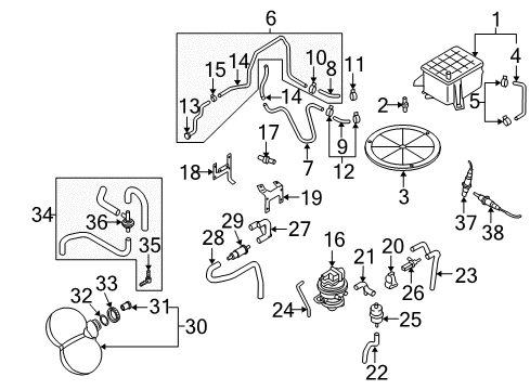 2008 Audi S8 Emission Components