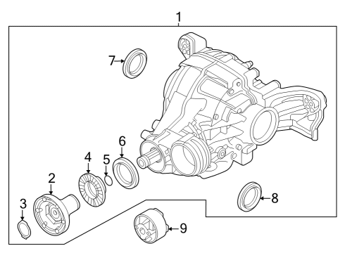 2021 Audi SQ8 Axle & Differential - Rear Diagram 2