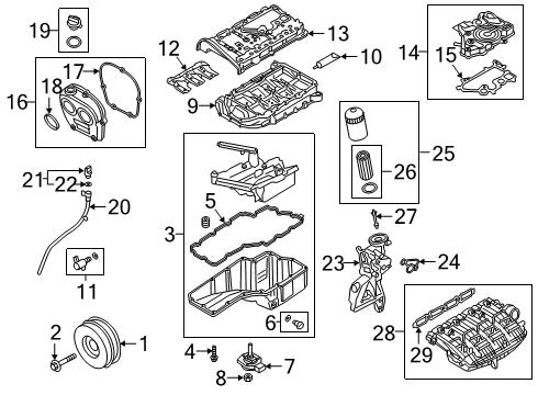 2022 Audi A6 Quattro Filler Cap Diagram for 06Q-103-485-D