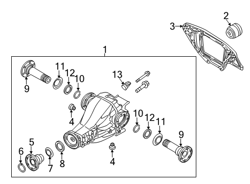 2012 Audi A6 Axle & Differential - Rear Diagram 2