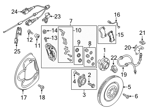 2014 Audi A7 Quattro Anti-Lock Brakes Diagram 6