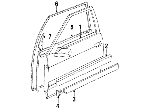 1990 Audi Coupe Quattro Door & Components