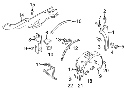 2012 Audi R8 Fender & Components