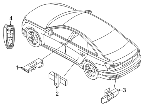 2022 Audi A6 allroad Keyless Entry Components