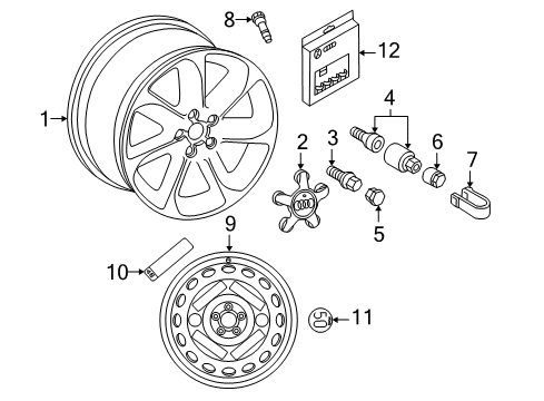 2013 Audi S7 Wheels Diagram 1