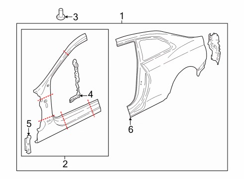 2022 Audi RS5 Aperture Panel, Uniside