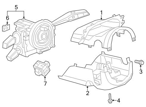 2024 Audi Q8 e-tron Shroud, Switches & Levers