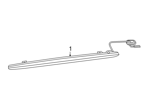 2017 Audi Q3 Quattro High Mount Lamps