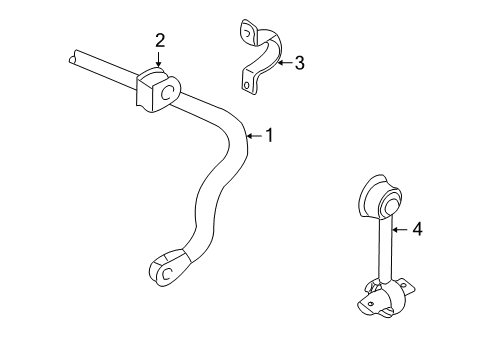 2004 Audi A4 Rear Suspension, Control Arm Diagram 1