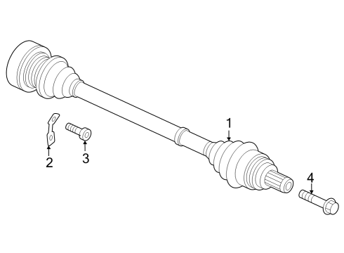 2024 Audi Q8 e-tron Drive Axles - Rear