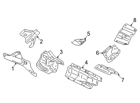 2022 Audi A4 Quattro Heat Shields