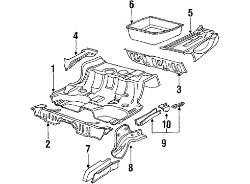 1991 Audi 100 Quattro Rear Floor