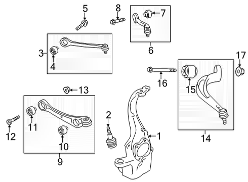 2021 Audi RS6 Avant Front Suspension, Lower Control Arm, Upper Control Arm, Ride Control, Stabilizer Bar, Suspension Components