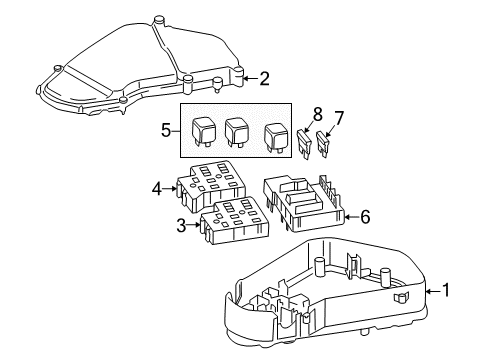 2009 Audi Q7 Anti-Theft Components Diagram 1