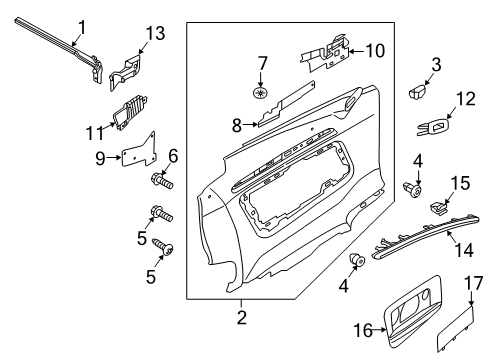 2016 Audi A3 Quattro Interior Trim - Quarter Panels Diagram 1