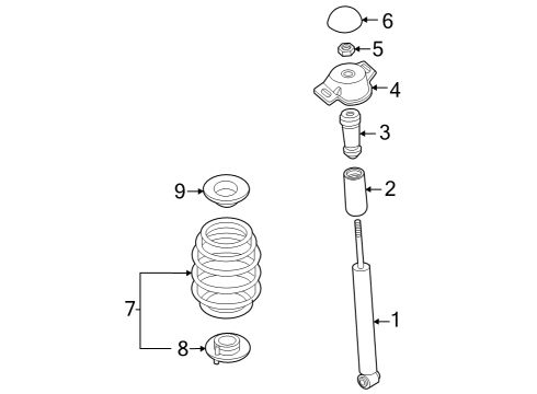 2024 Audi Q4 e-tron Shocks & Components - Rear