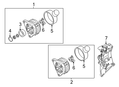 2012 Audi TT RS Quattro Pulley Diagram for 07K-903-119-E