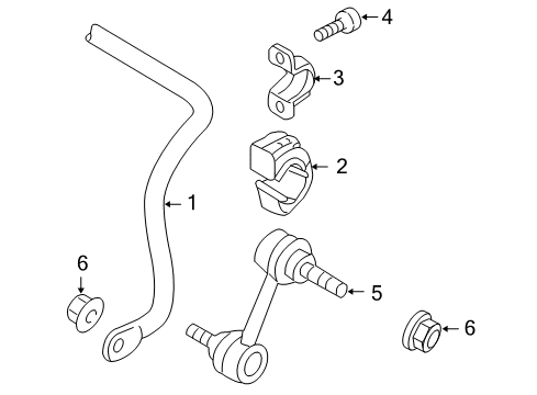 2009 Audi A3 Quattro Rear Suspension, Control Arm Diagram 1