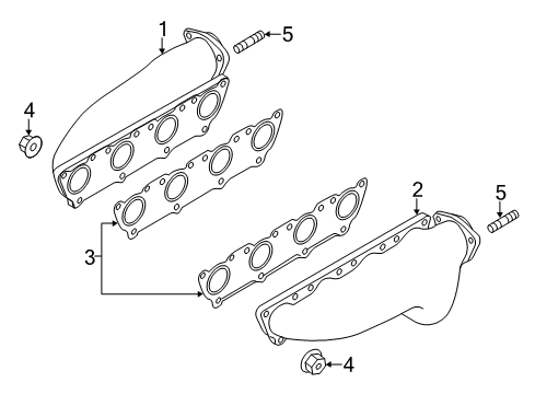 2011 Audi A8 Quattro Exhaust Manifold