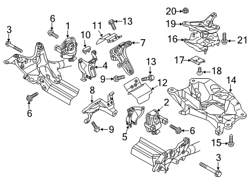 2012 Audi A6 Quattro Engine & Trans Mounting