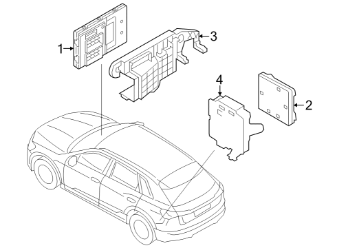 2024 Audi Q8 e-tron Electrical Components Diagram 11