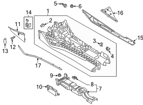 2023 Audi A6 allroad Console Diagram 2