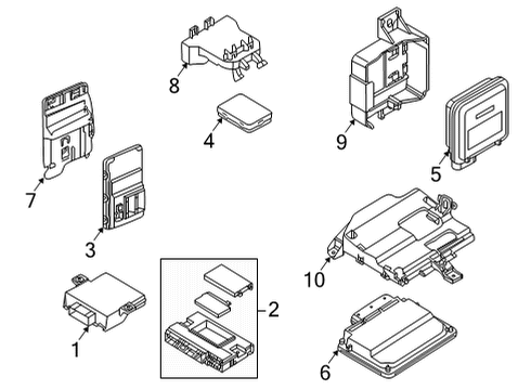 2022 Audi RS5 Sportback Electrical Components Diagram 1