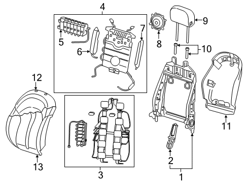 2018 Audi RS7 Front Seat Components