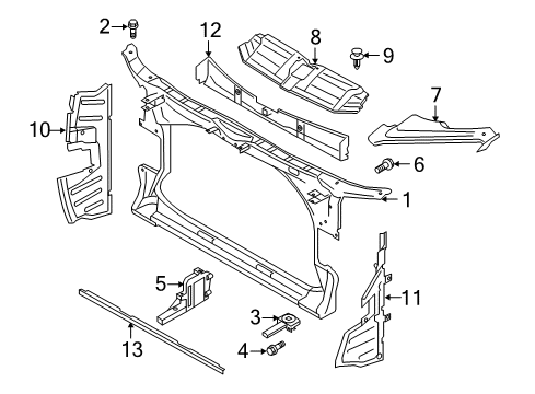 2013 Audi A7 Quattro Radiator Support