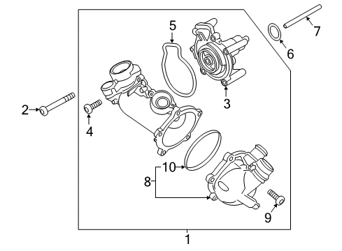 2018 Audi RS7 Water Pump