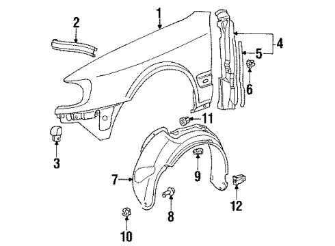 1995 Audi S6 Fender & Components