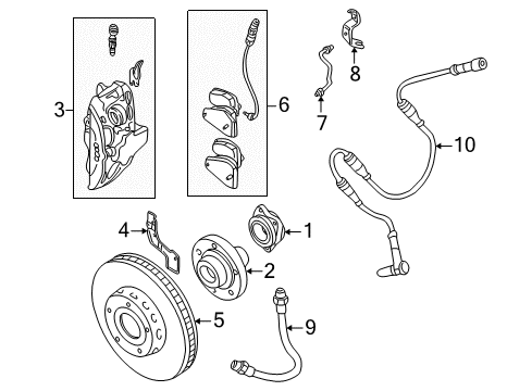 2001 Audi A8 Quattro Brake Components