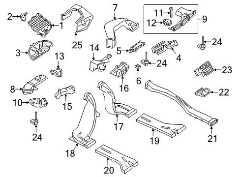 2020 Audi S5 Ducts Diagram 1