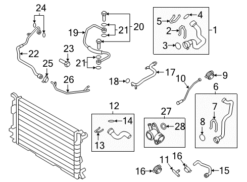 2011 Audi A5 Quattro Hoses, Lines & Pipes Diagram 1