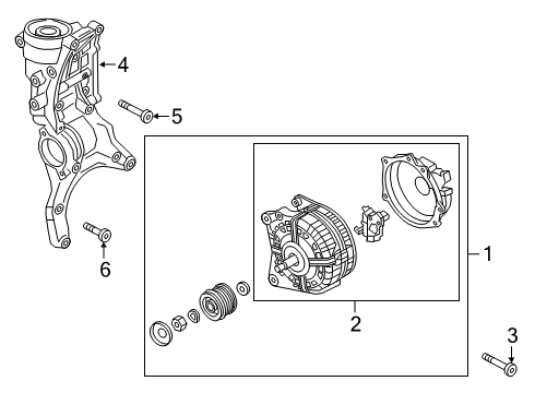 2022 Audi Q3 Alternator