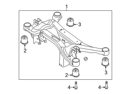 2016 Audi A3 Sportback e-tron Suspension Mounting - Rear