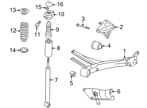 2005 Audi TT Rear Suspension Diagram 2